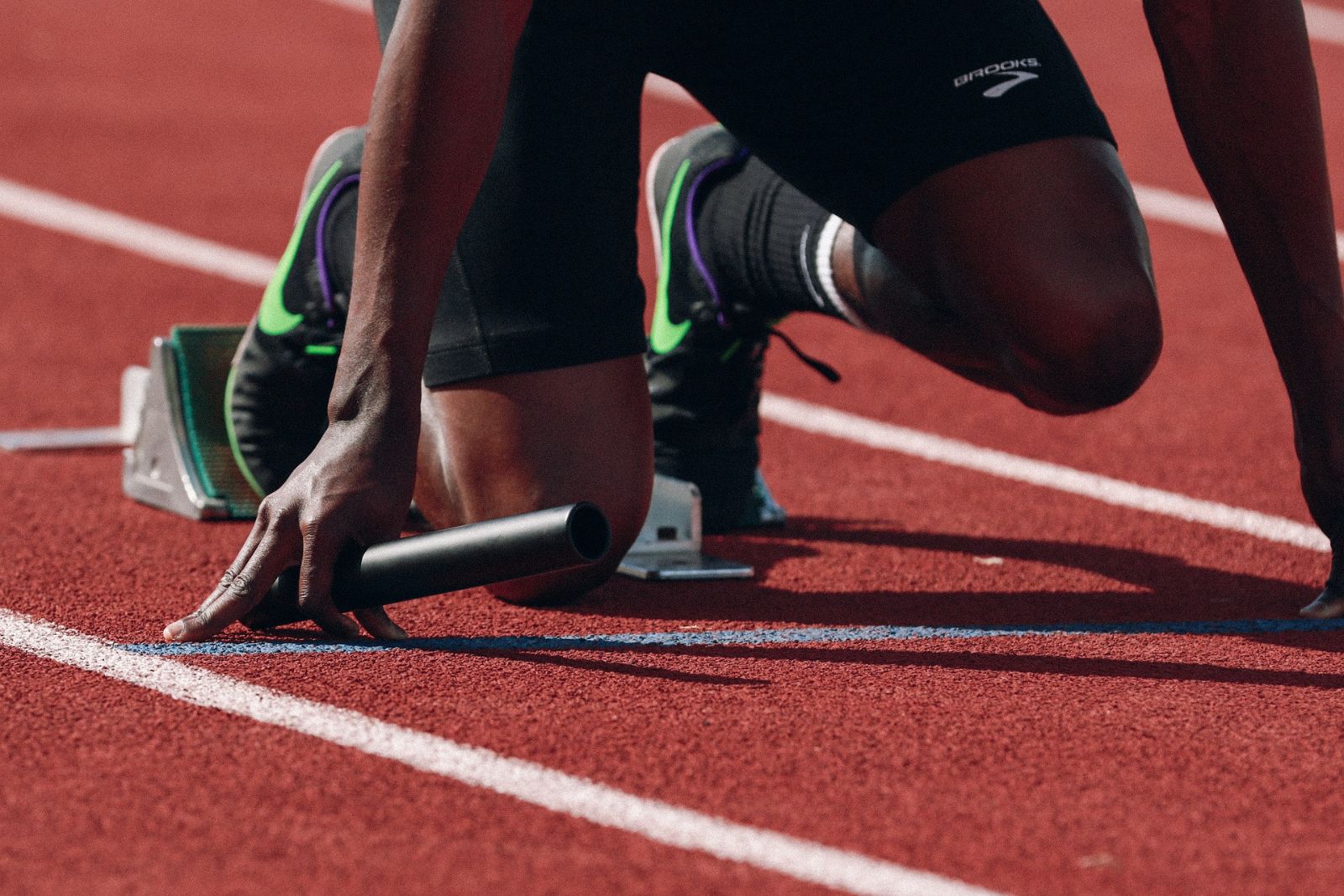 Sprinter im Startblock
