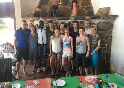 Philip J. Thomaschowski mit der deutschen Läufer-Nationalmannschaft im Trainingslager in Kenia